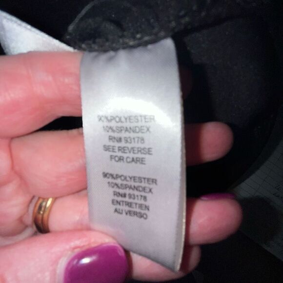 Tahari black pull-on snake skin leggings PM - Picture 6 of 6